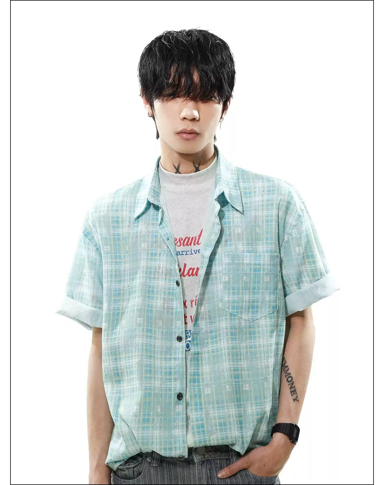 Essential Plaid Button-Up Shirt