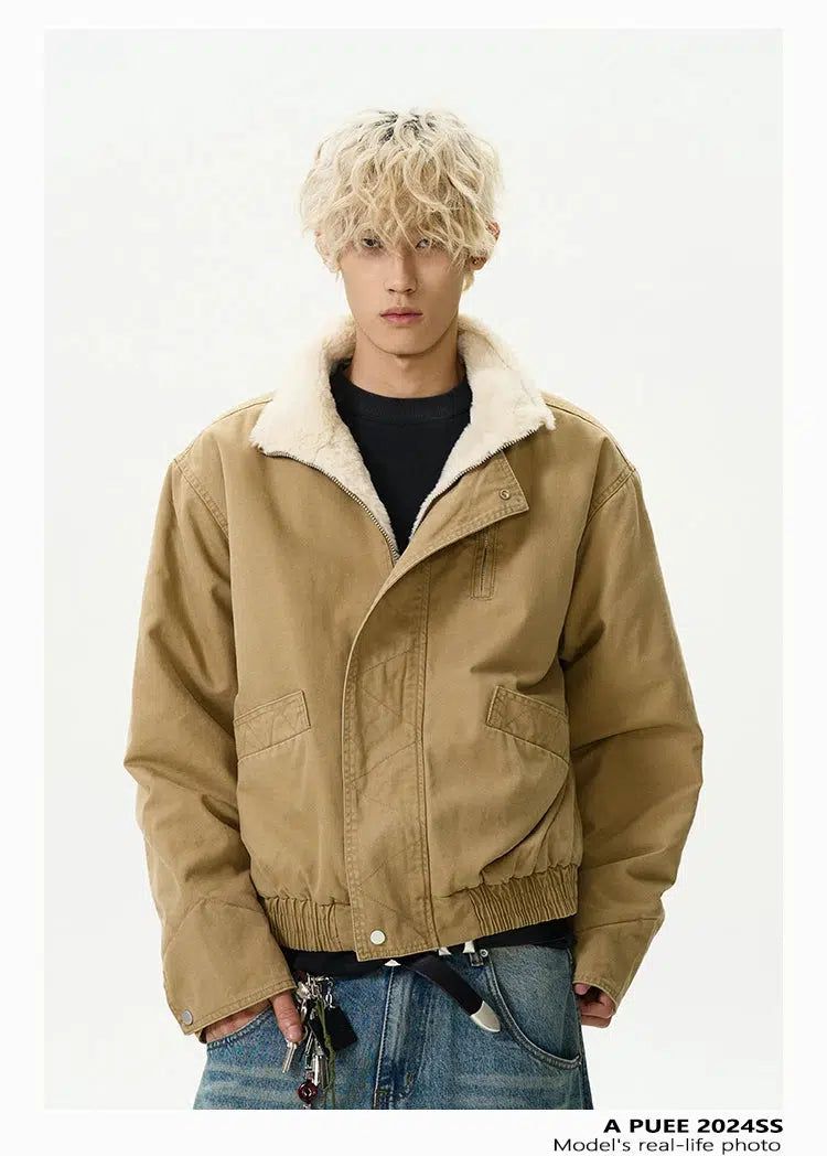 Plushy Boxy Cut Short Jacket
