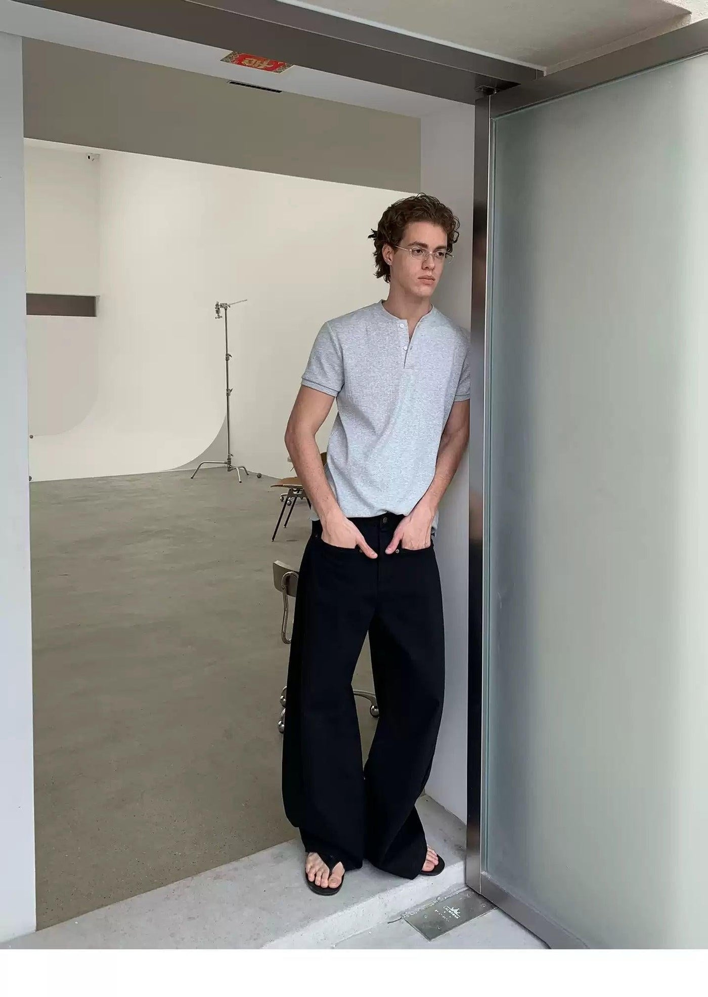 Versatile Pocket Detail Wide Pants