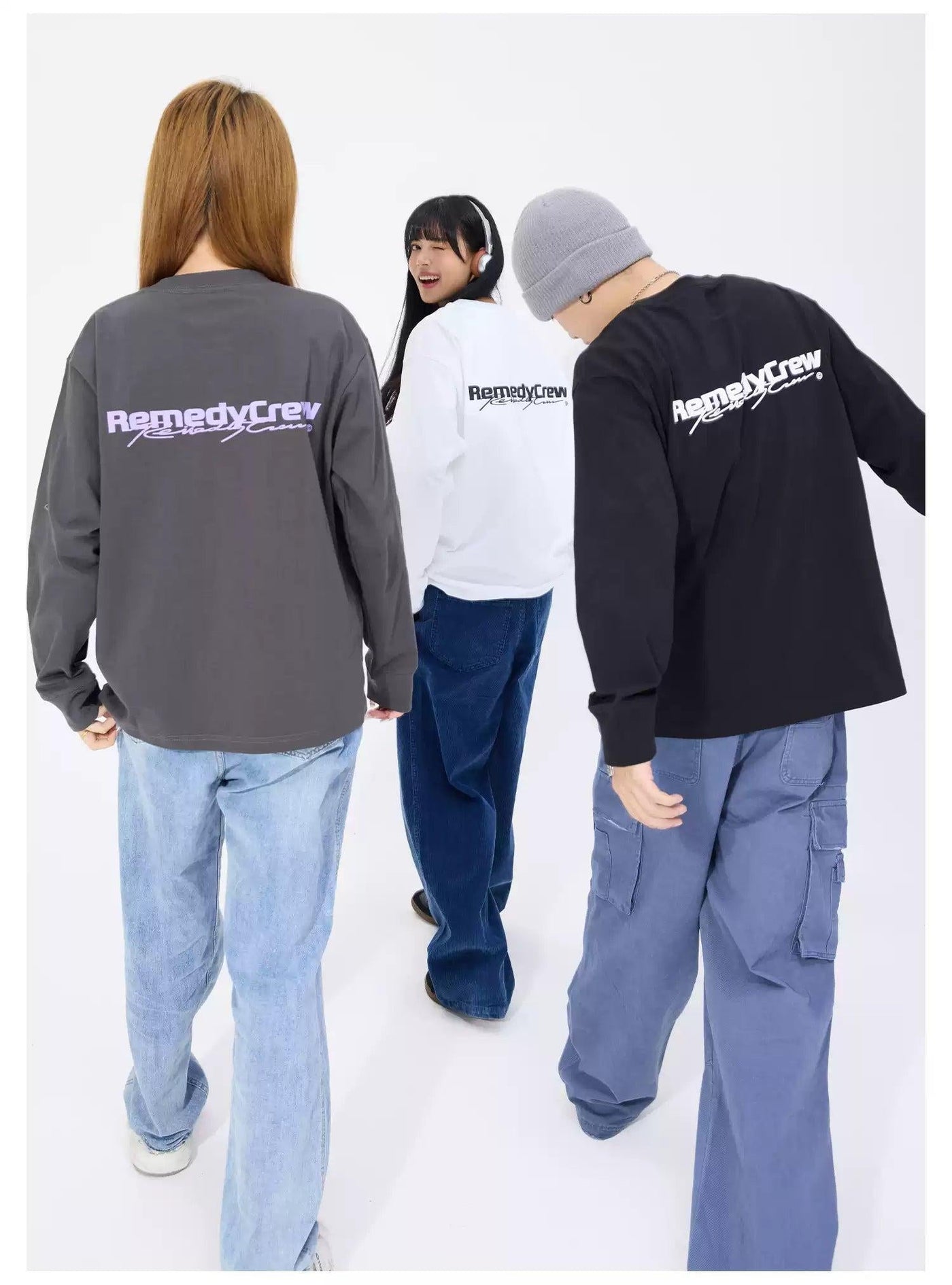 Logo Print Relaxed L/S T-Shirt