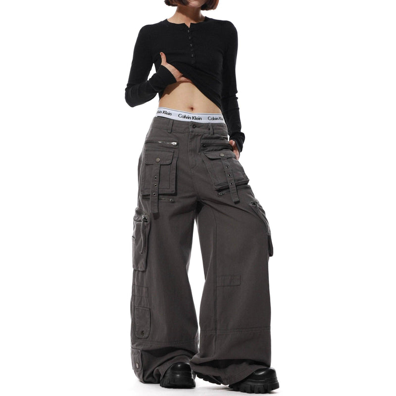 Utility Wide Leg Cargo Pants