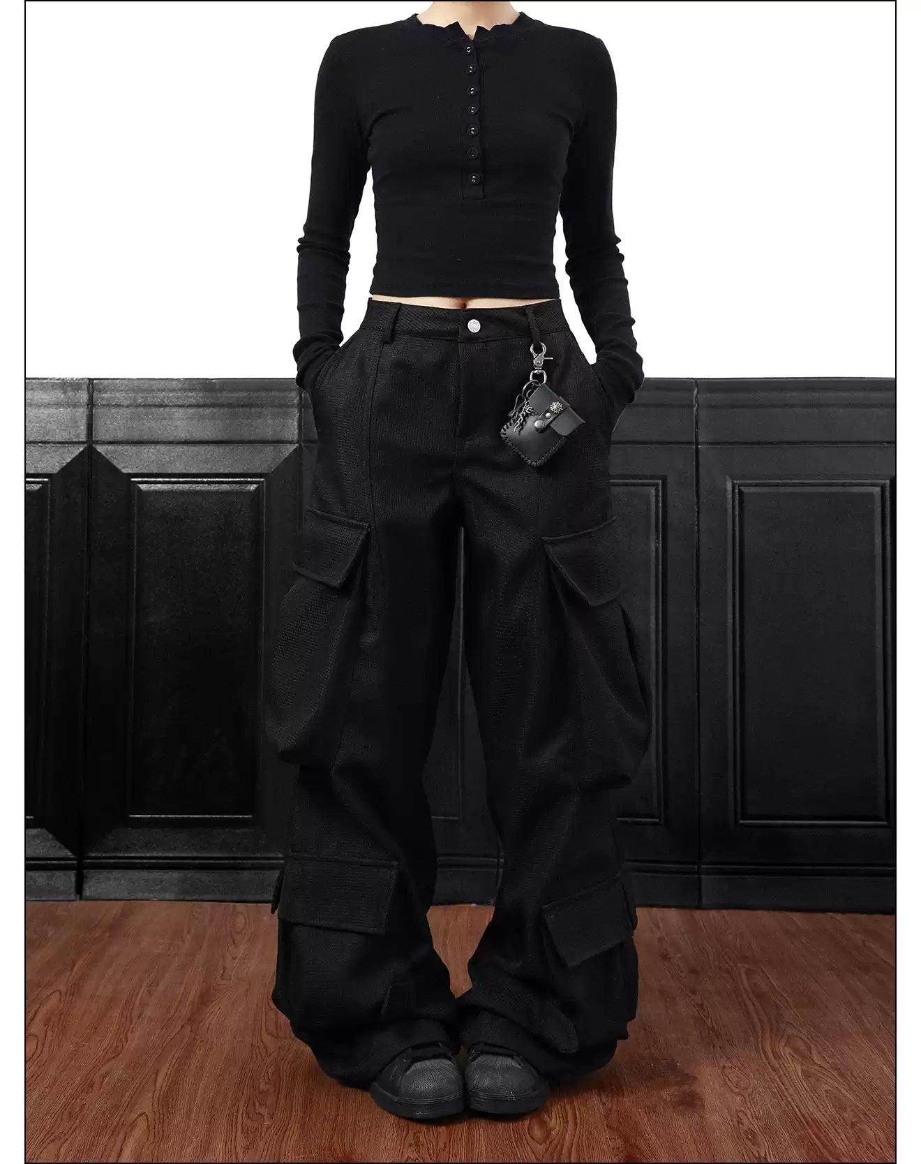 Textured Style Cargo Pants