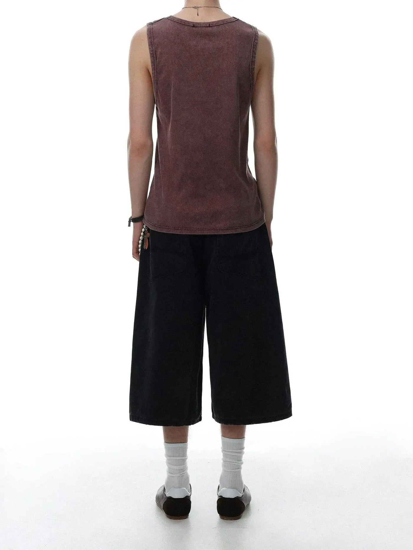 Cropped Wide Leg Shorts
