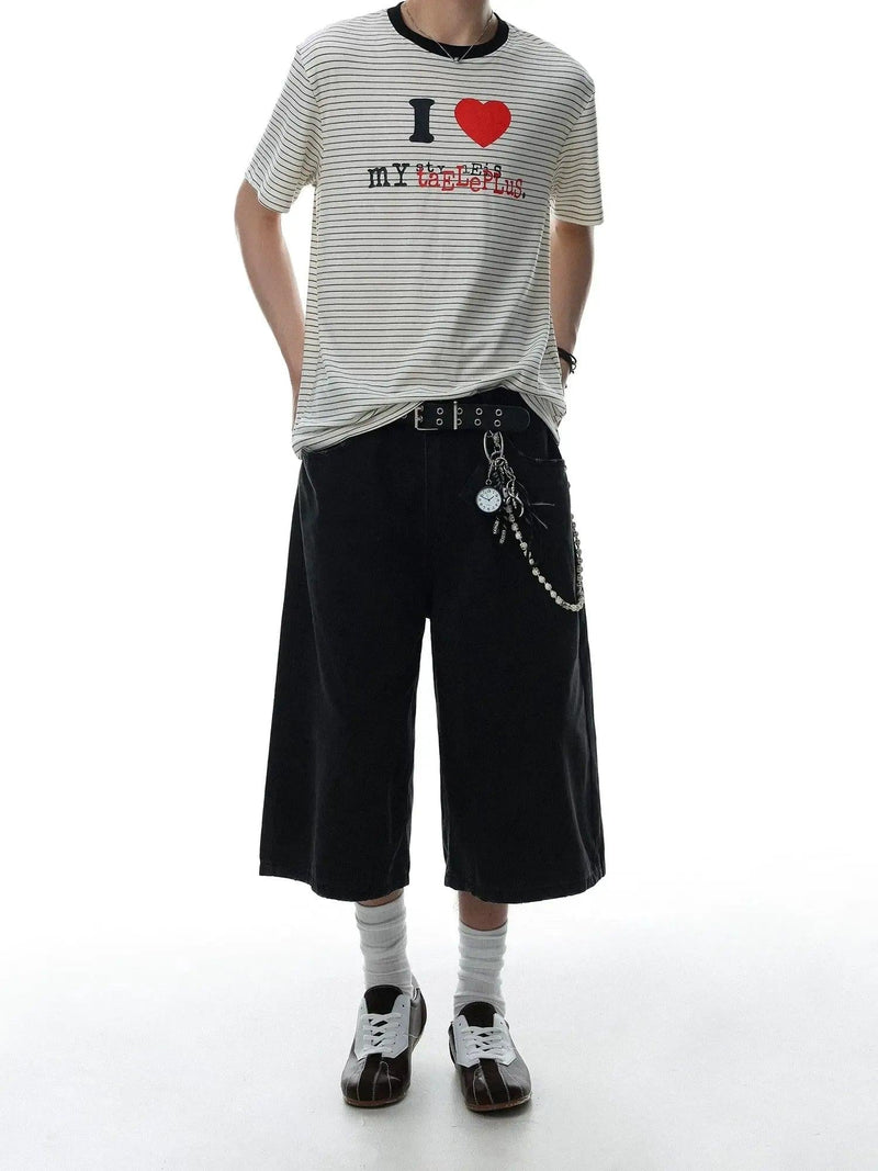 Cropped Wide Leg Shorts
