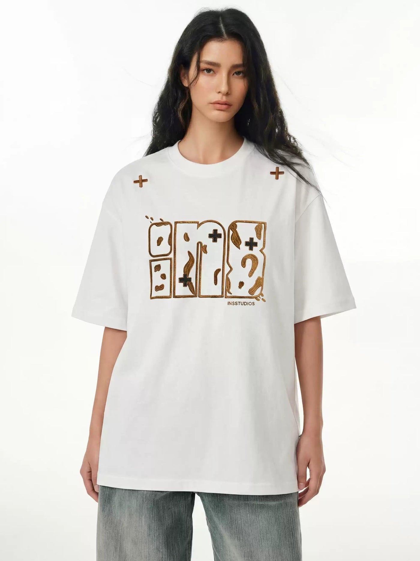 Stitched Logo Relax Fit T-Shirt
