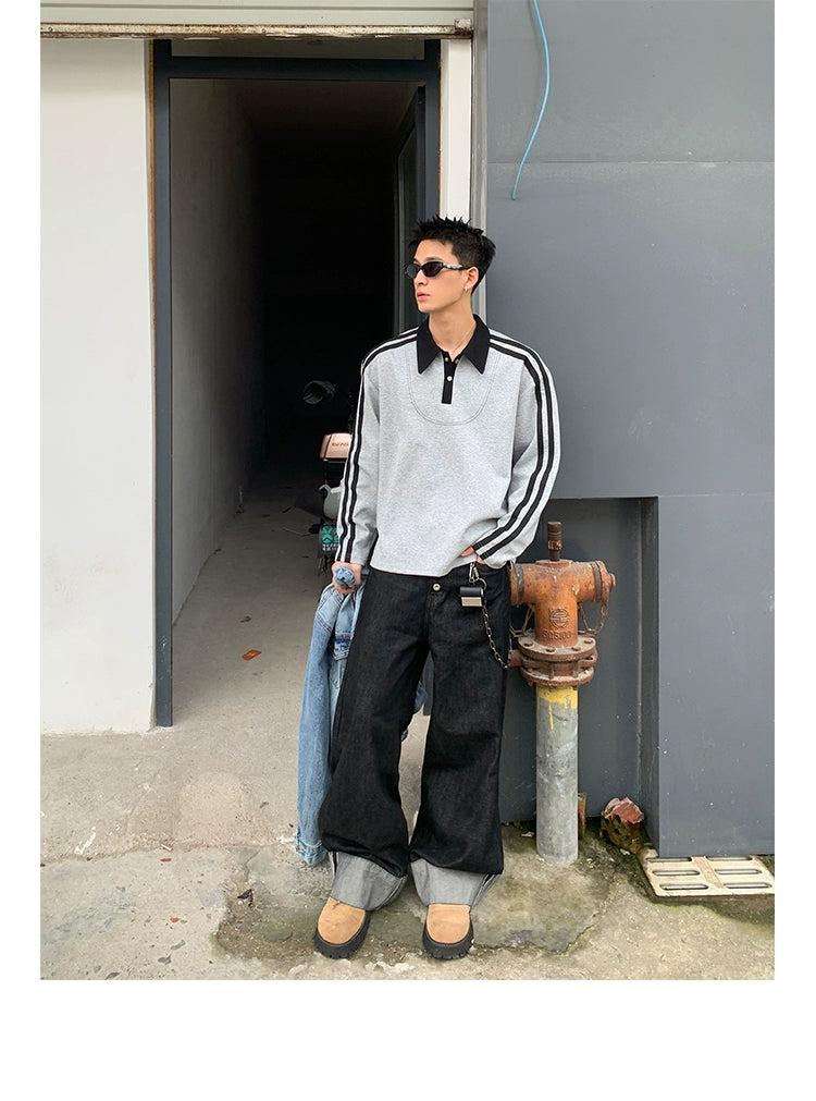 Striped Sleeves L/S Polo