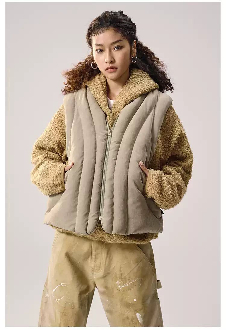 Reversible Camouflage Quilted Puffer Vest