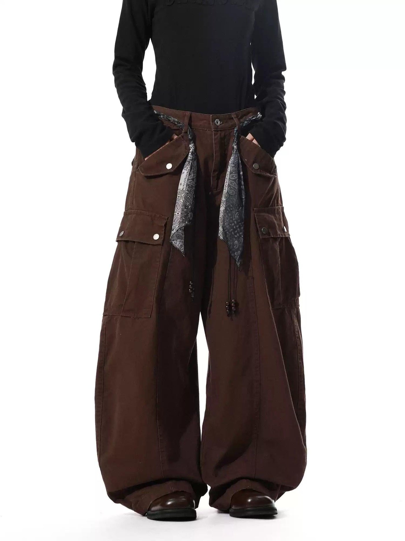 Waist Bandana Cargo Jeans