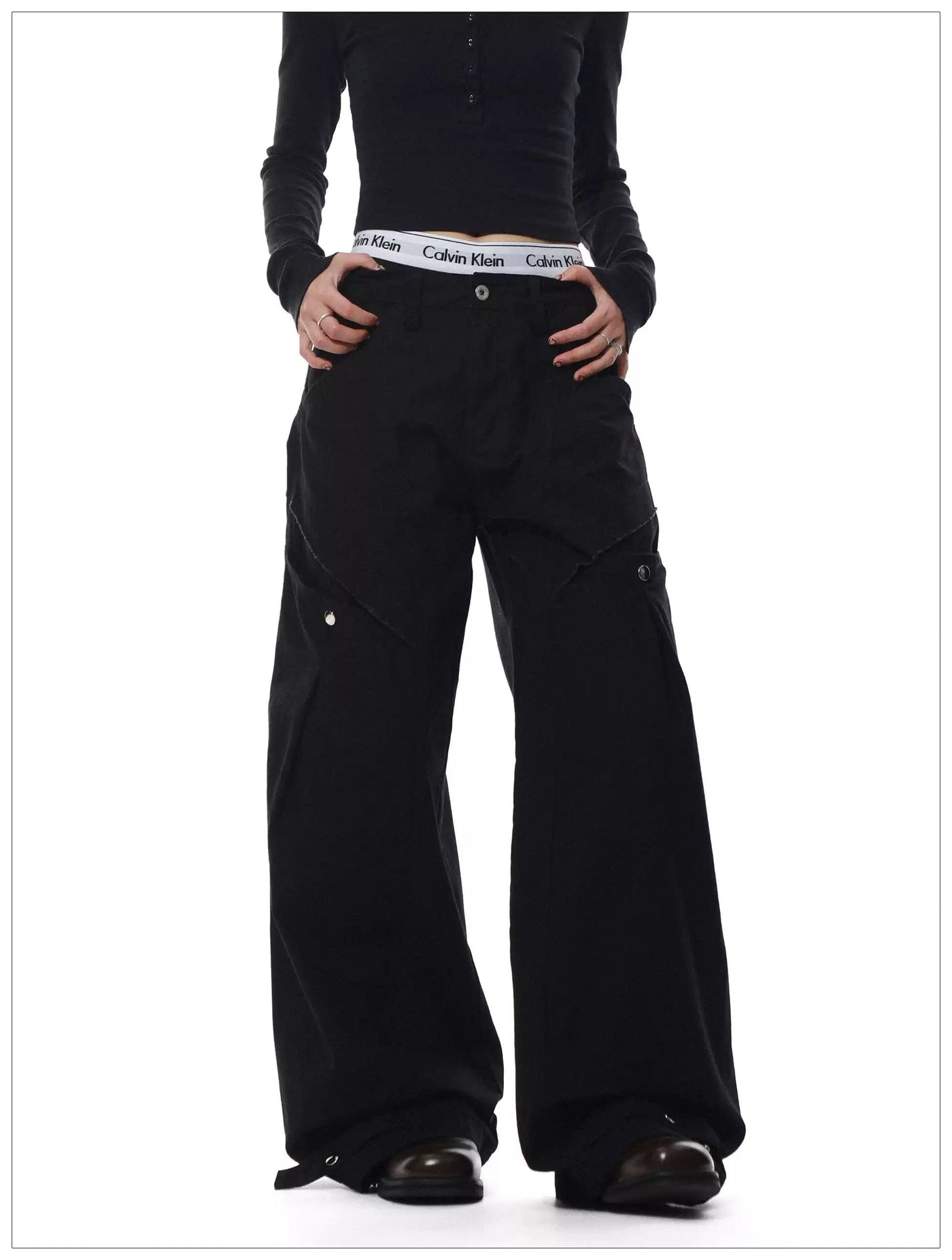 Side Pocket Loose Fit Cargo Pants