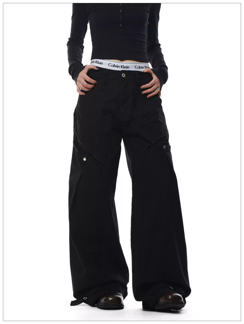 Side Pocket Loose Fit Cargo Pants