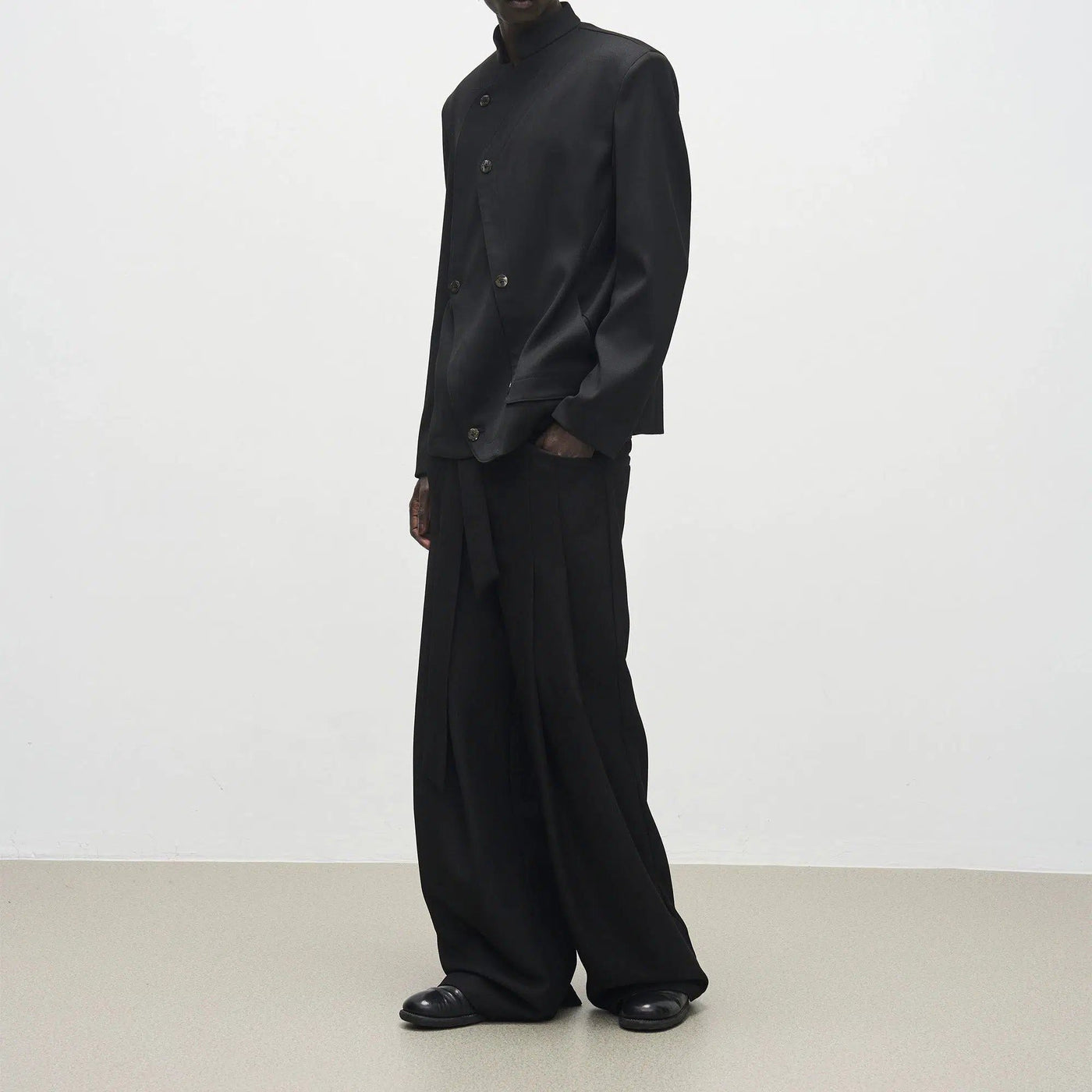 Cloth Belt Drapey Pants