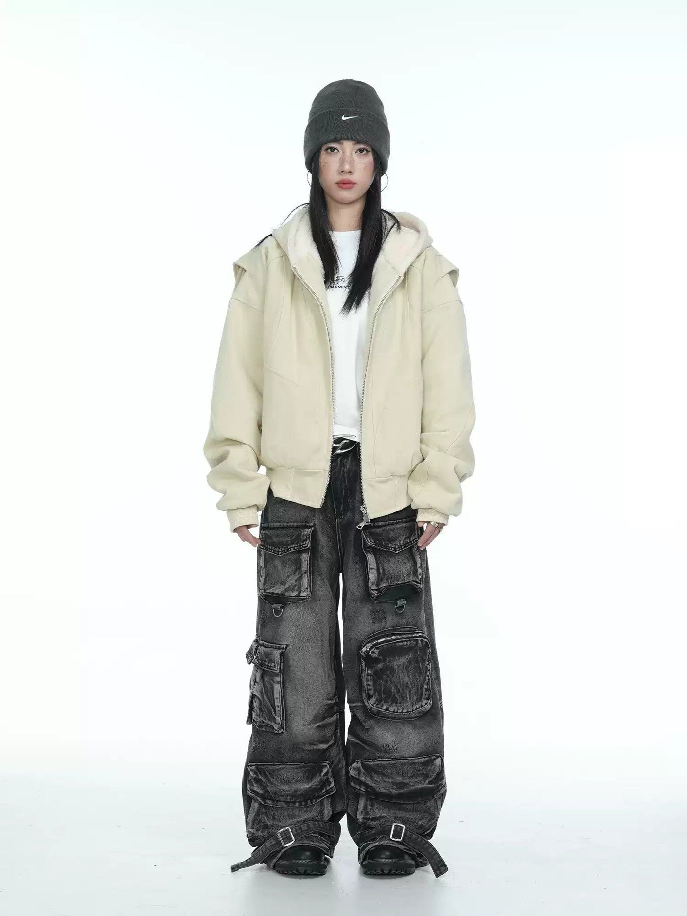 Solid Comfty Zippered Jacket