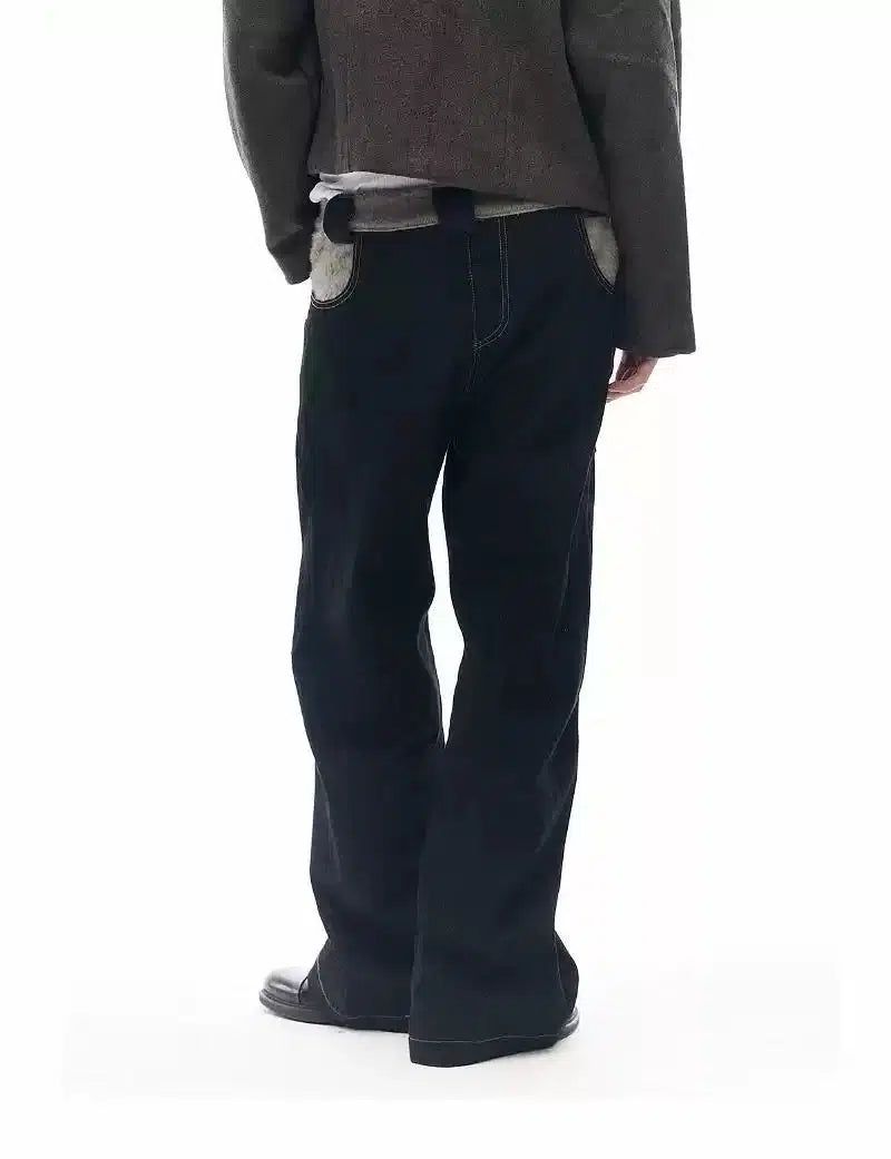 Plushy Waist Backward Jeans
