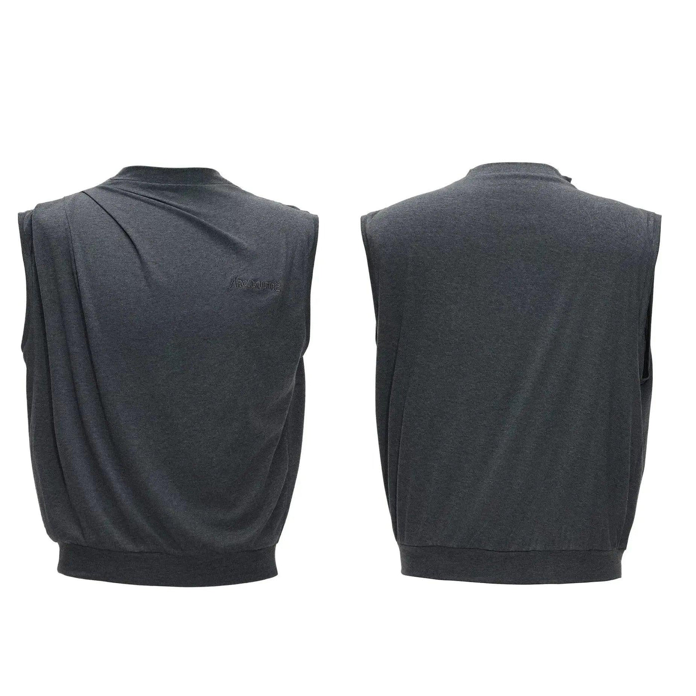 Pleated Stretchy Tank Top