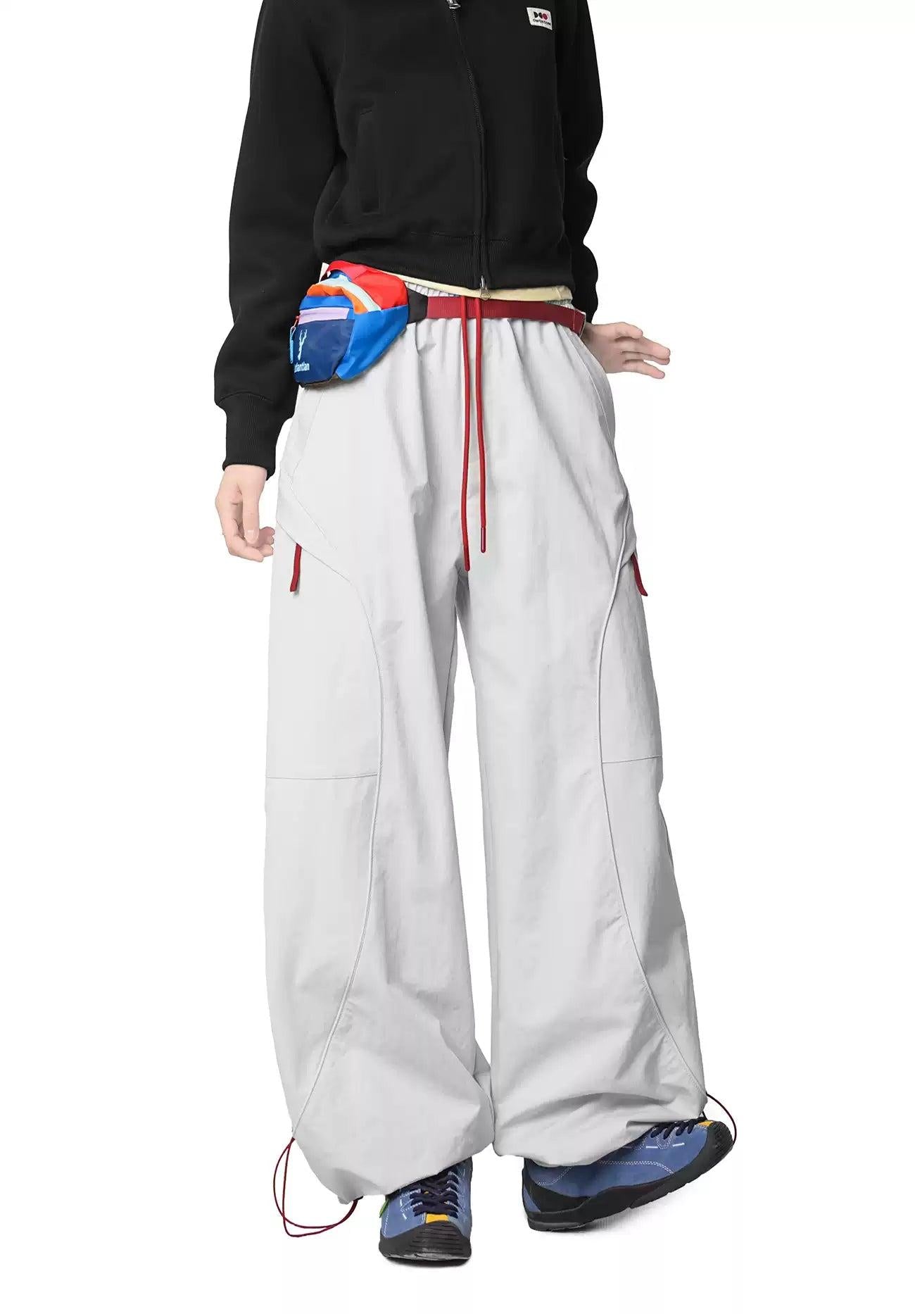 Structured Adjustable Cuff Track Pants