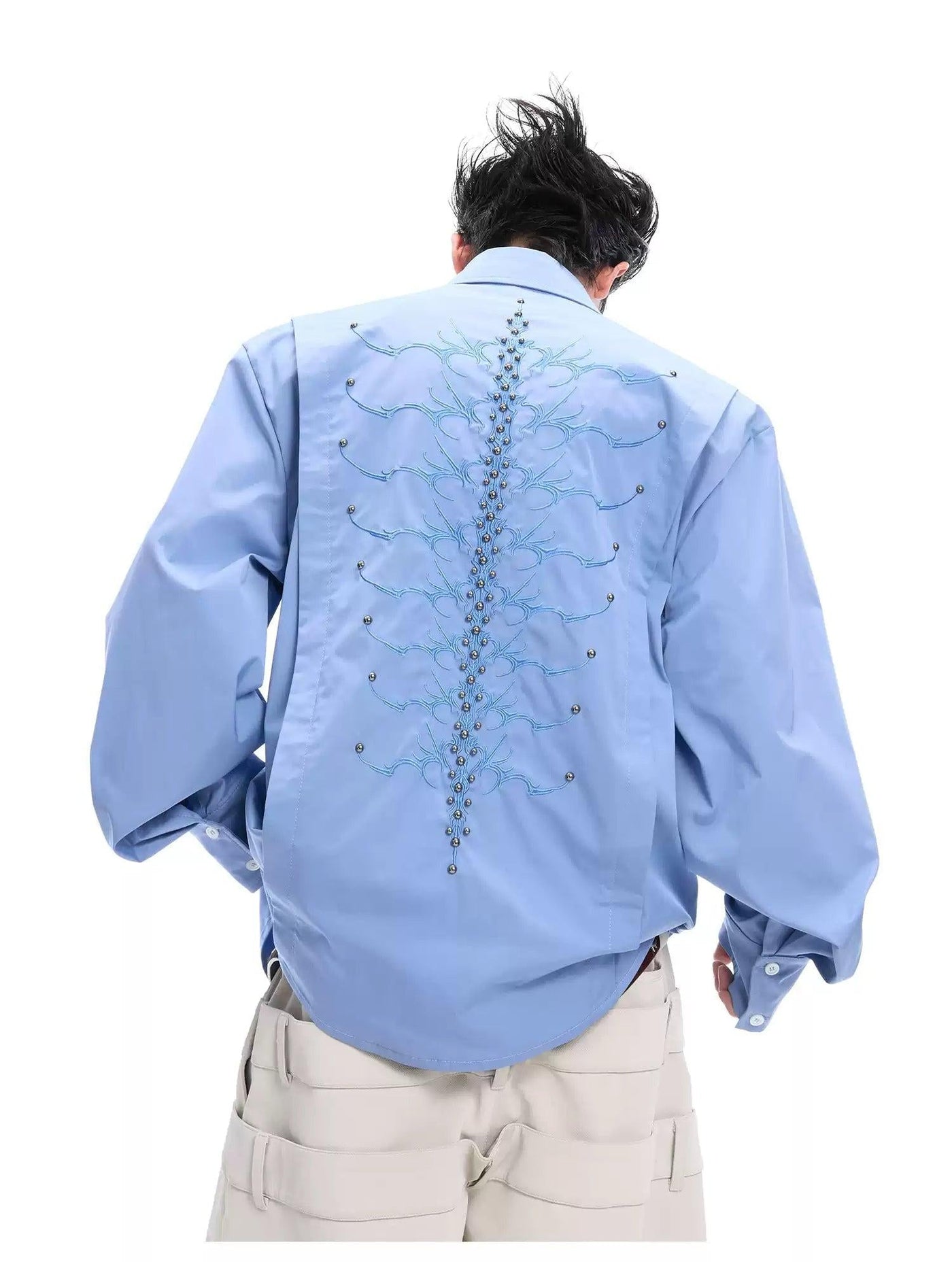 Printed Skeleton Parts Shirt