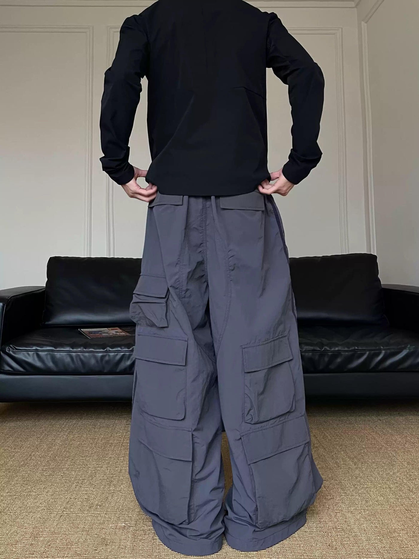 Striped Oversized Track Pants