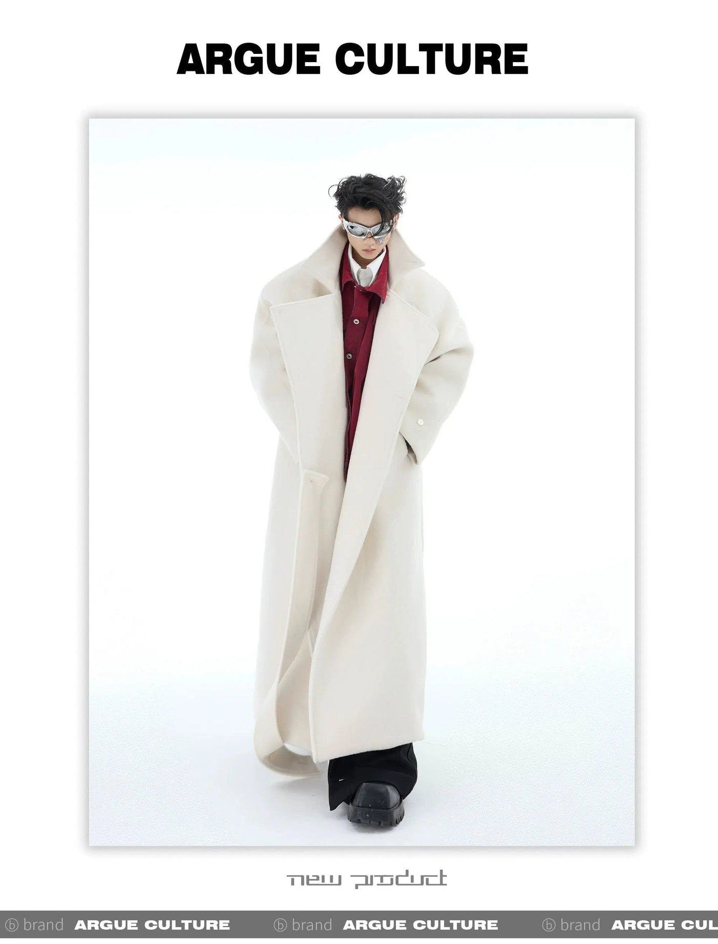 Double-Breasted Lapel Long Coat