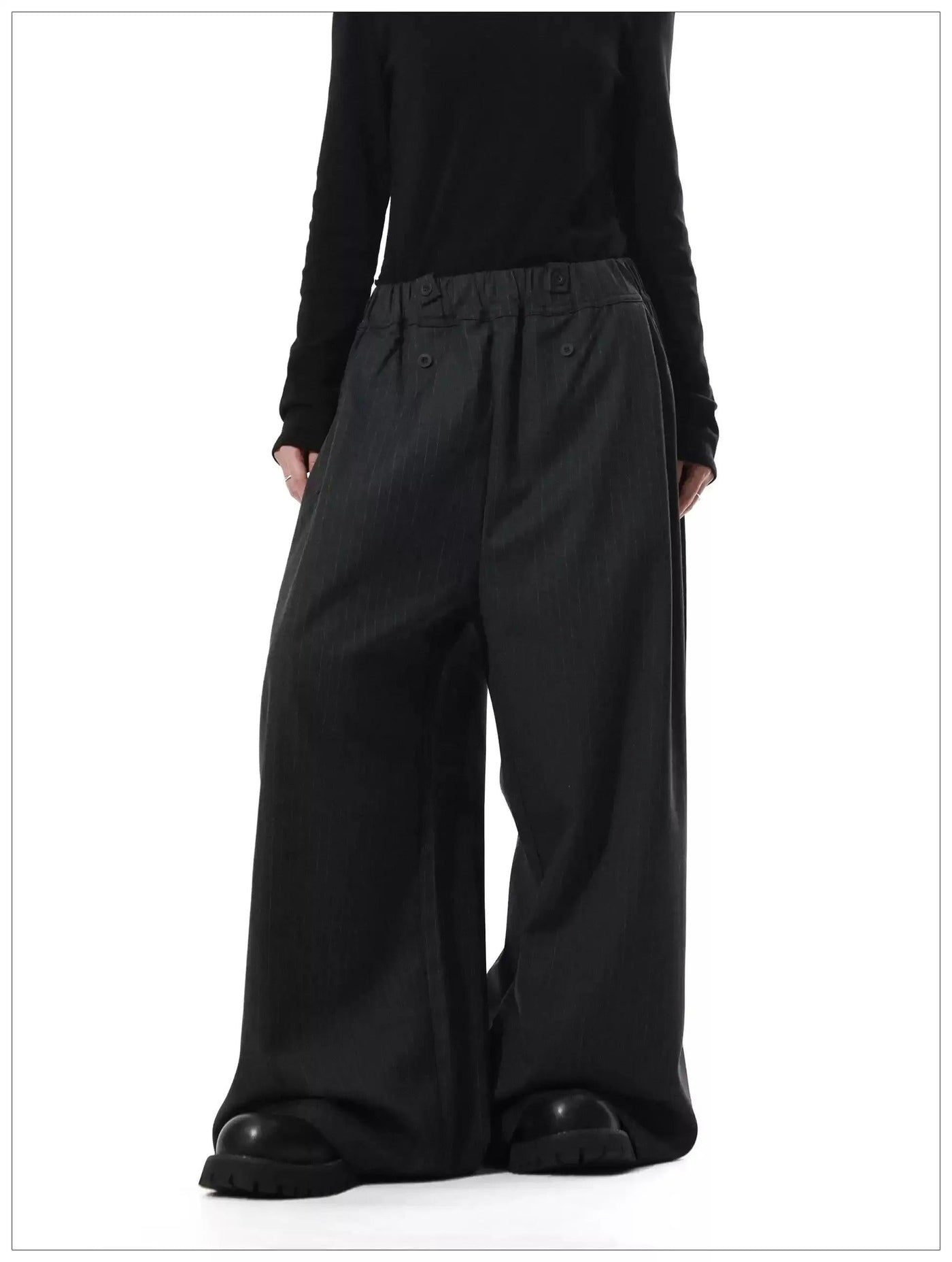 Subtle Striped Loose Fit Pants