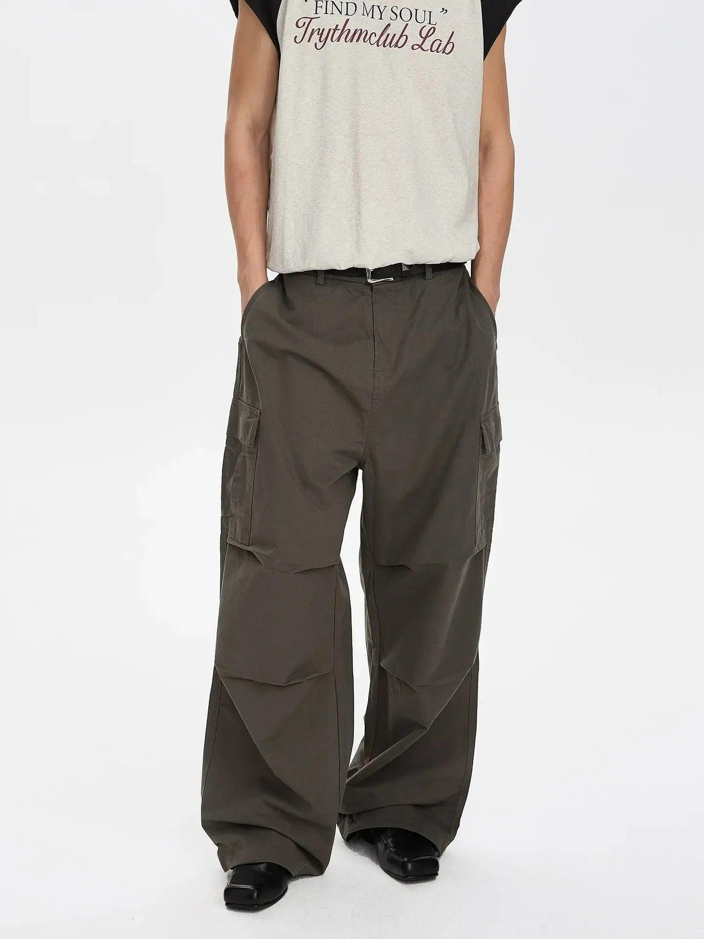 Wide Leg Multi-Pocket Cargo Pants