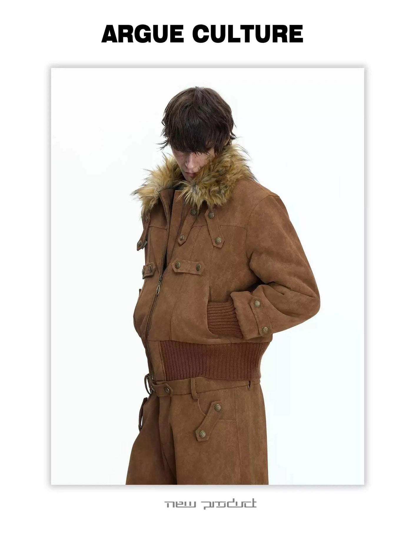 Multiple Micro Straps PU Leather Jacket
