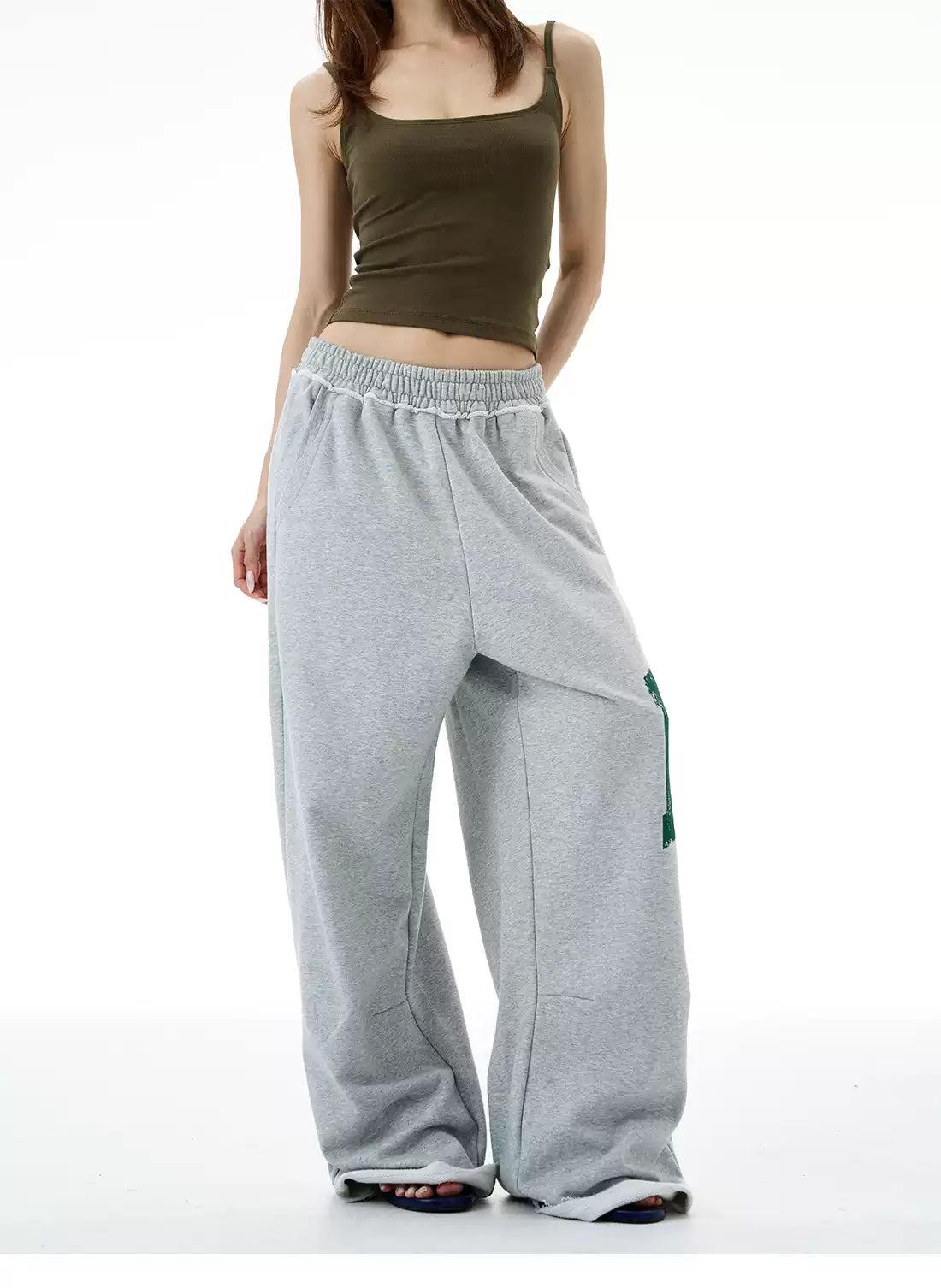 Smudges Print Gartered Sweatpants