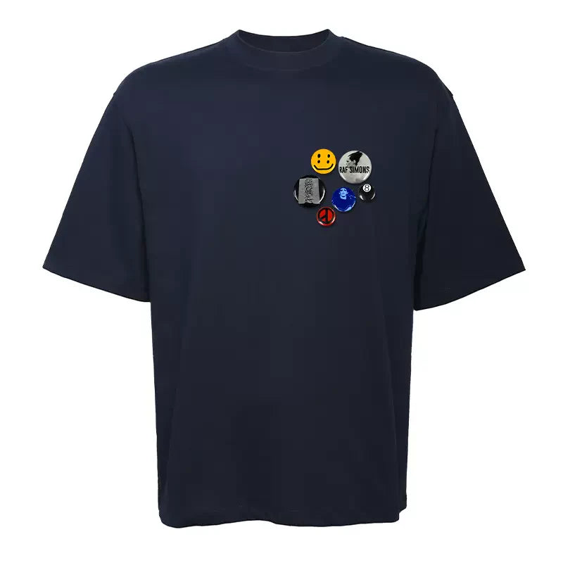 Multiple Pins Detail T-Shirt