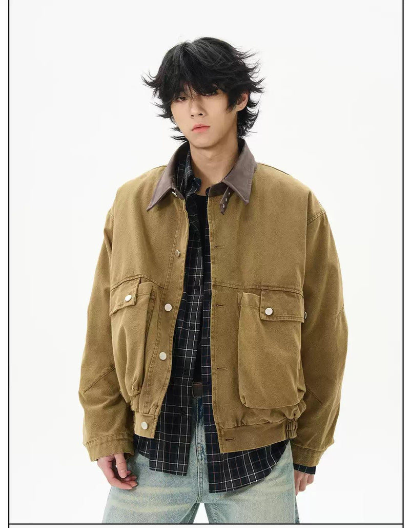 Utility Pocket Lapel Jacket
