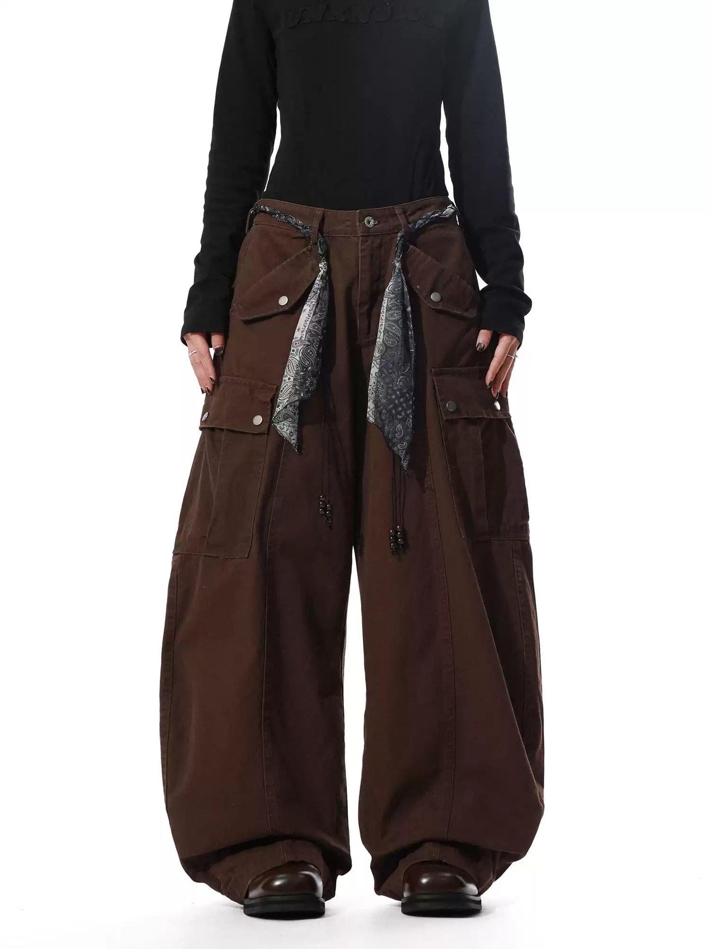 Waist Bandana Cargo Jeans