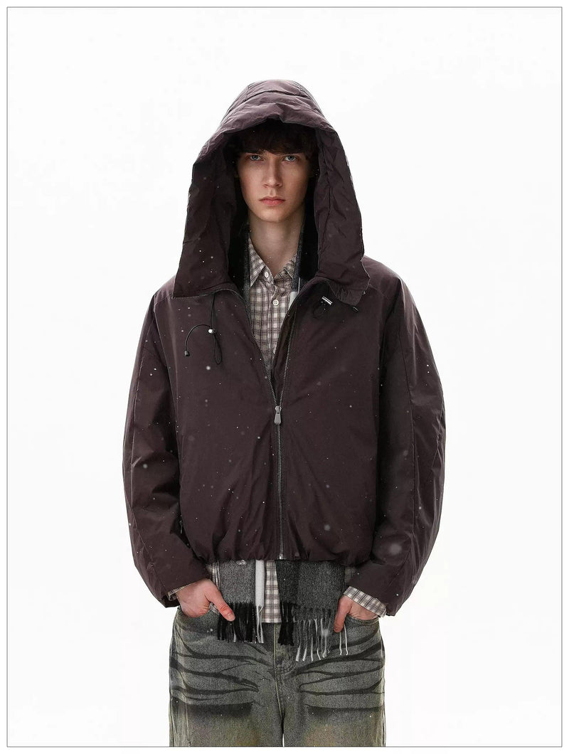 Structured Big Hood Down Jacket