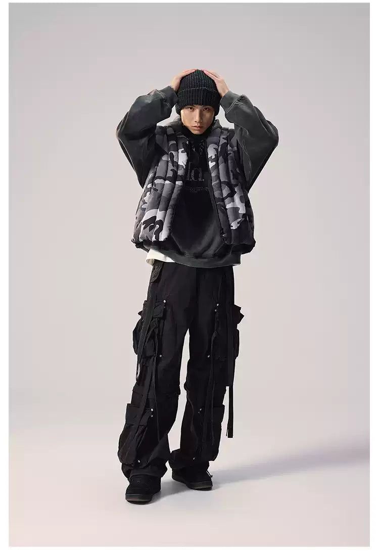 Reversible Camouflage Quilted Puffer Vest