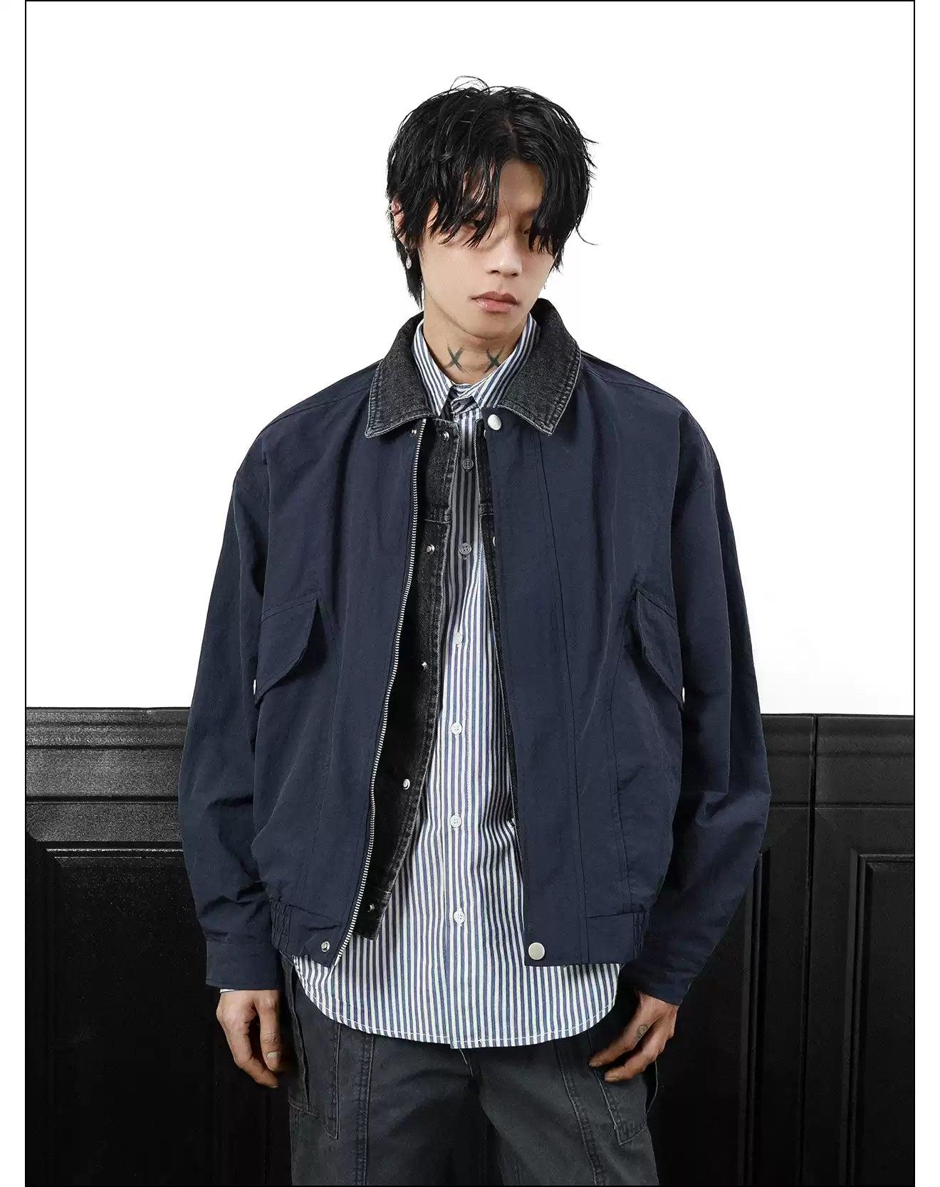 Side Pockets Ruched Hem Jacket