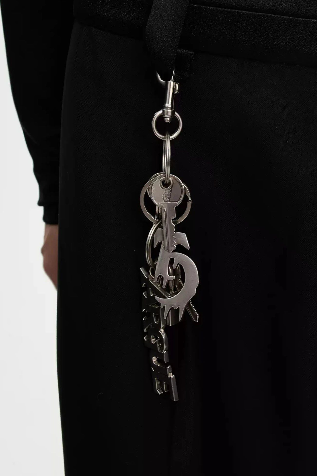 Metal Keys Detail Pants Chain