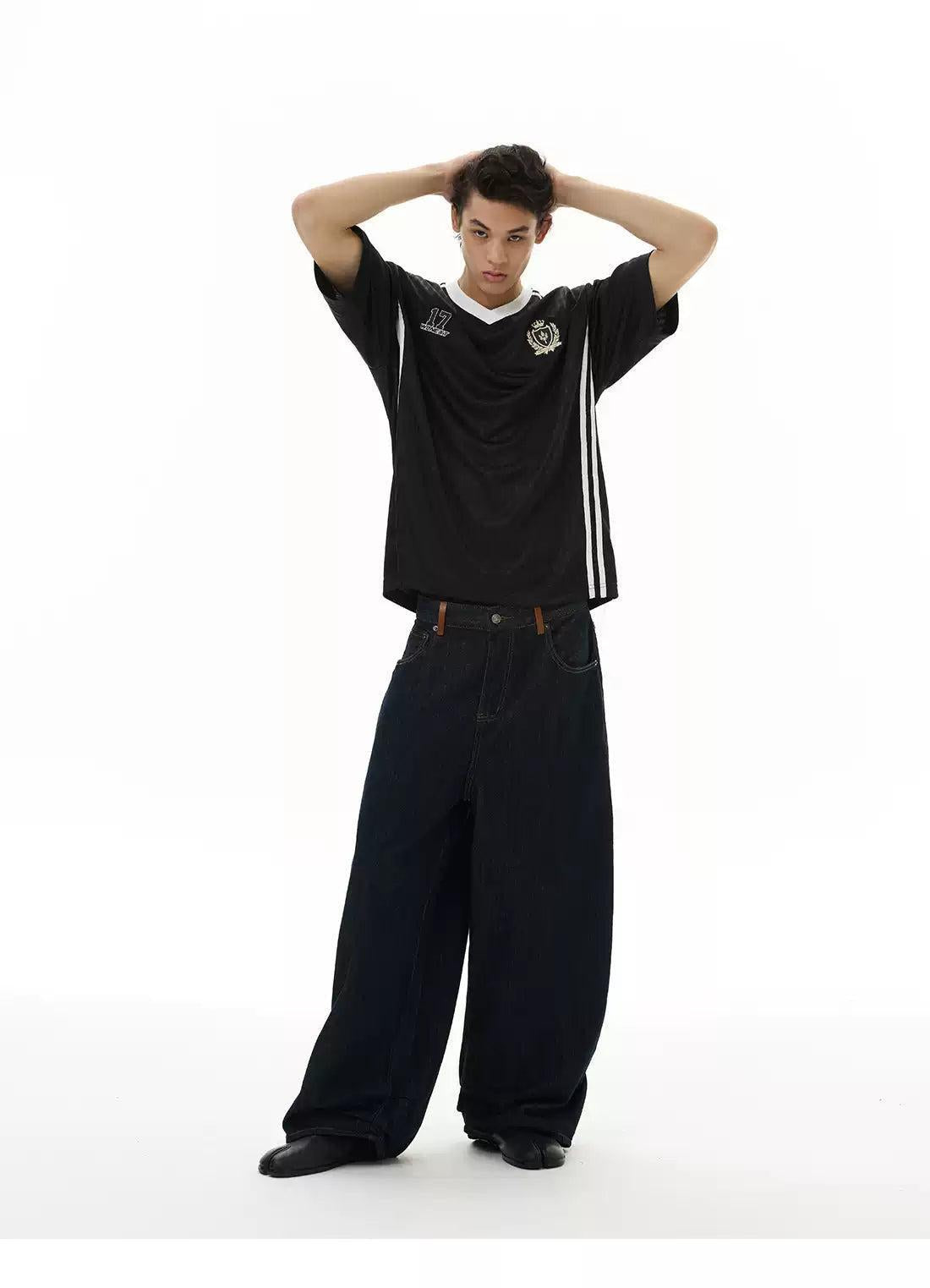 V-Neck Sports Jersey T-Shirt