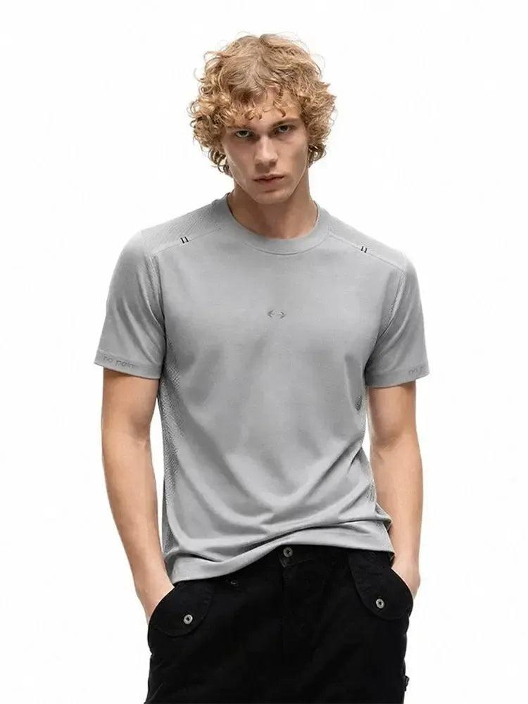 Structured Textured Athletic T-Shirt