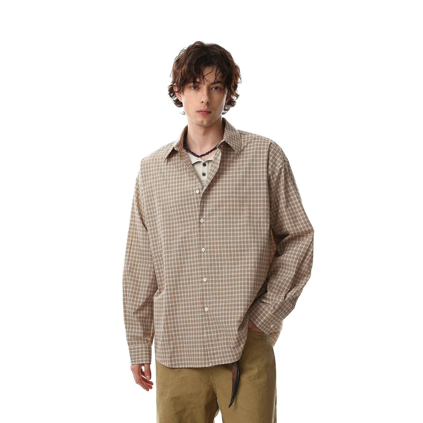 Classic Gingham Button-Down Shirt