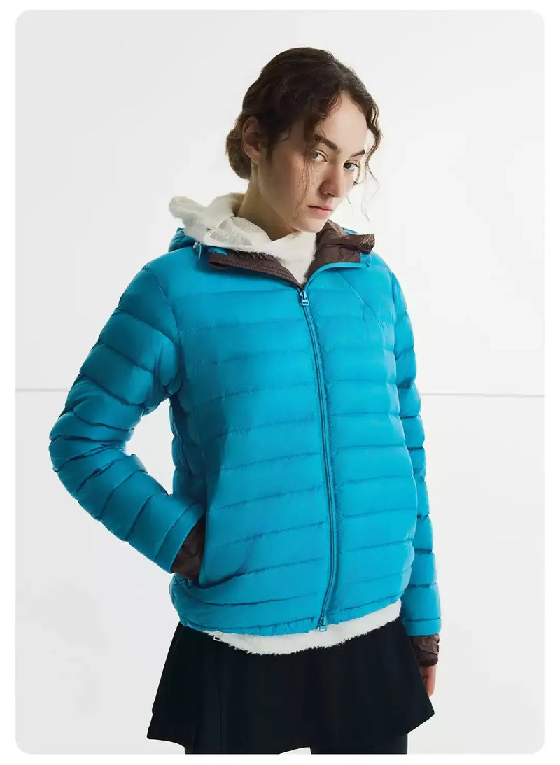 Quilted Hooded Down Jacket