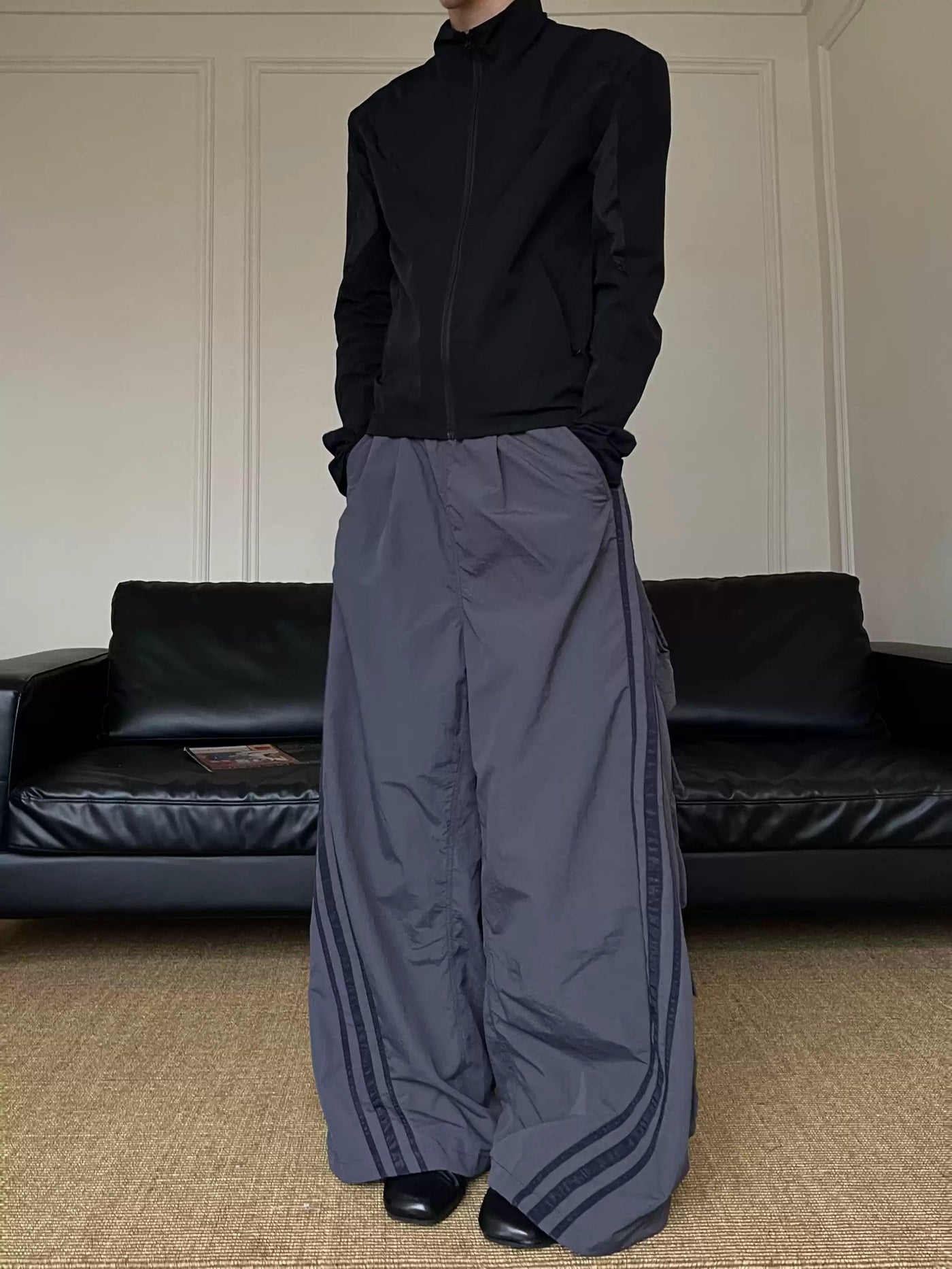 Striped Oversized Track Pants