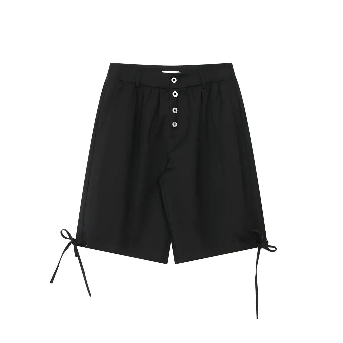 Pleated Buttoned Shorts