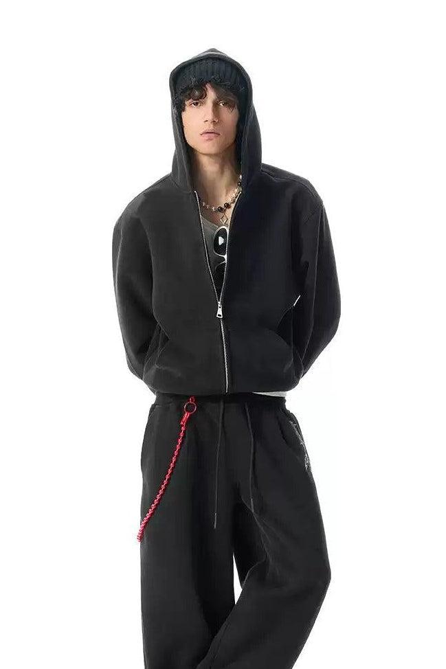 Clean Fit Boxy Zipped Hoodie