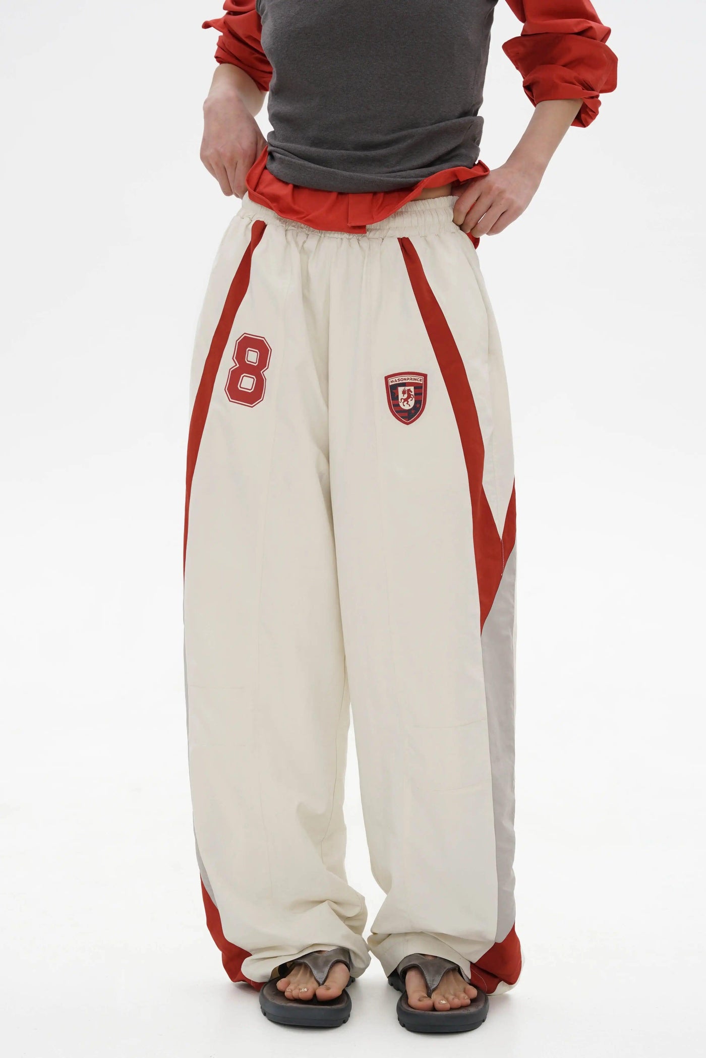 Sports Style Gartered Track Pants