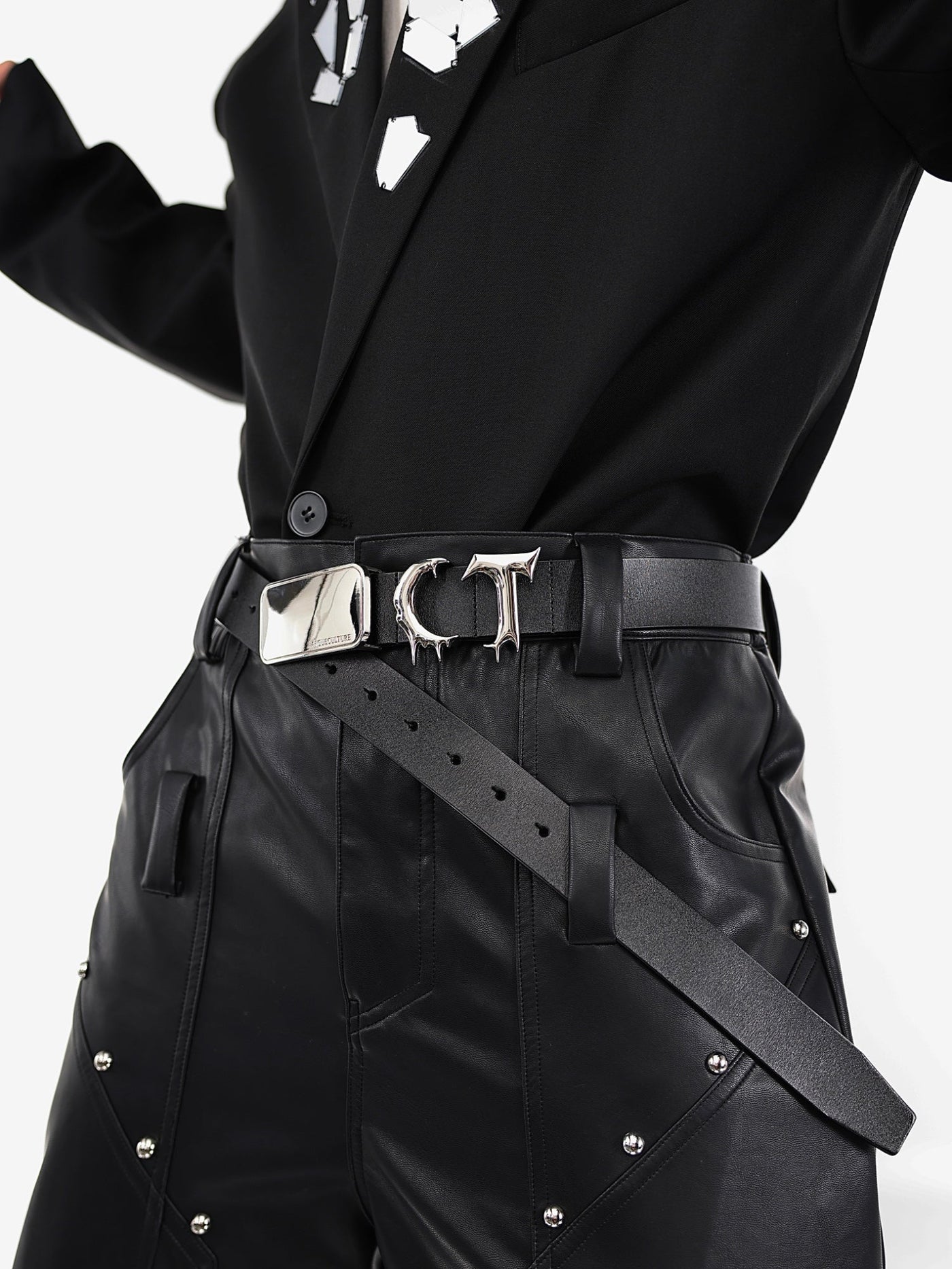 Irregular CT Metal Buckle Belt