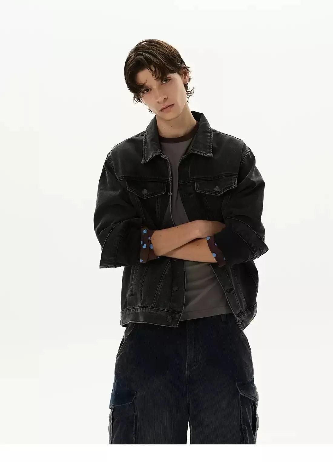 Washed Buttoned Denim Jacket