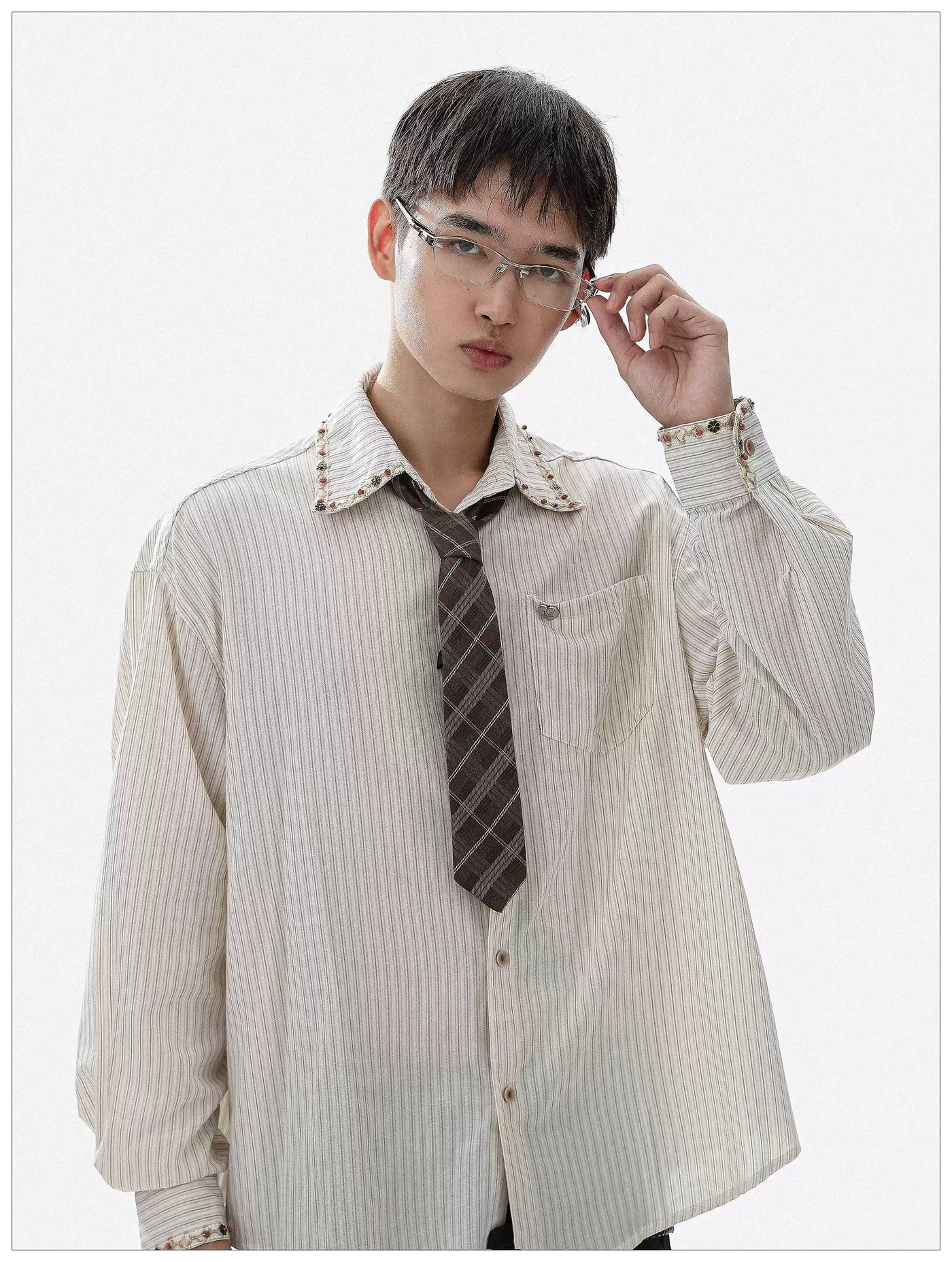 Vintage Striped Long Sleeve Shirt