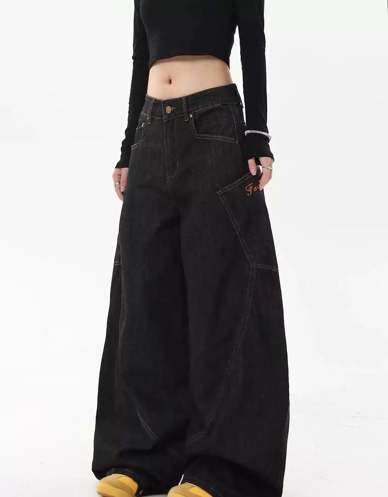 Stitched Machete Banana Jeans