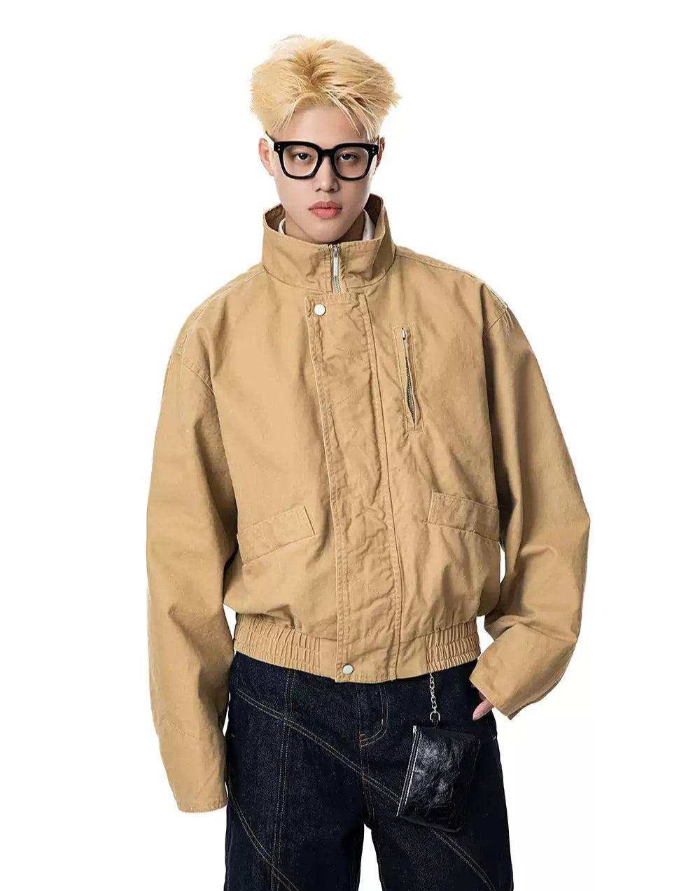 Ruched Hem Workwear Denim Jacket
