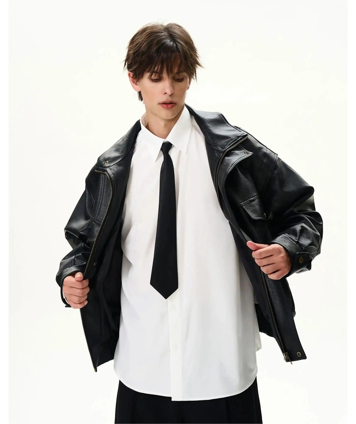 Retro Moto PU Leather Jacket