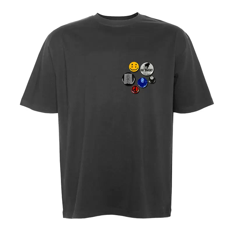 Multiple Pins Detail T-Shirt