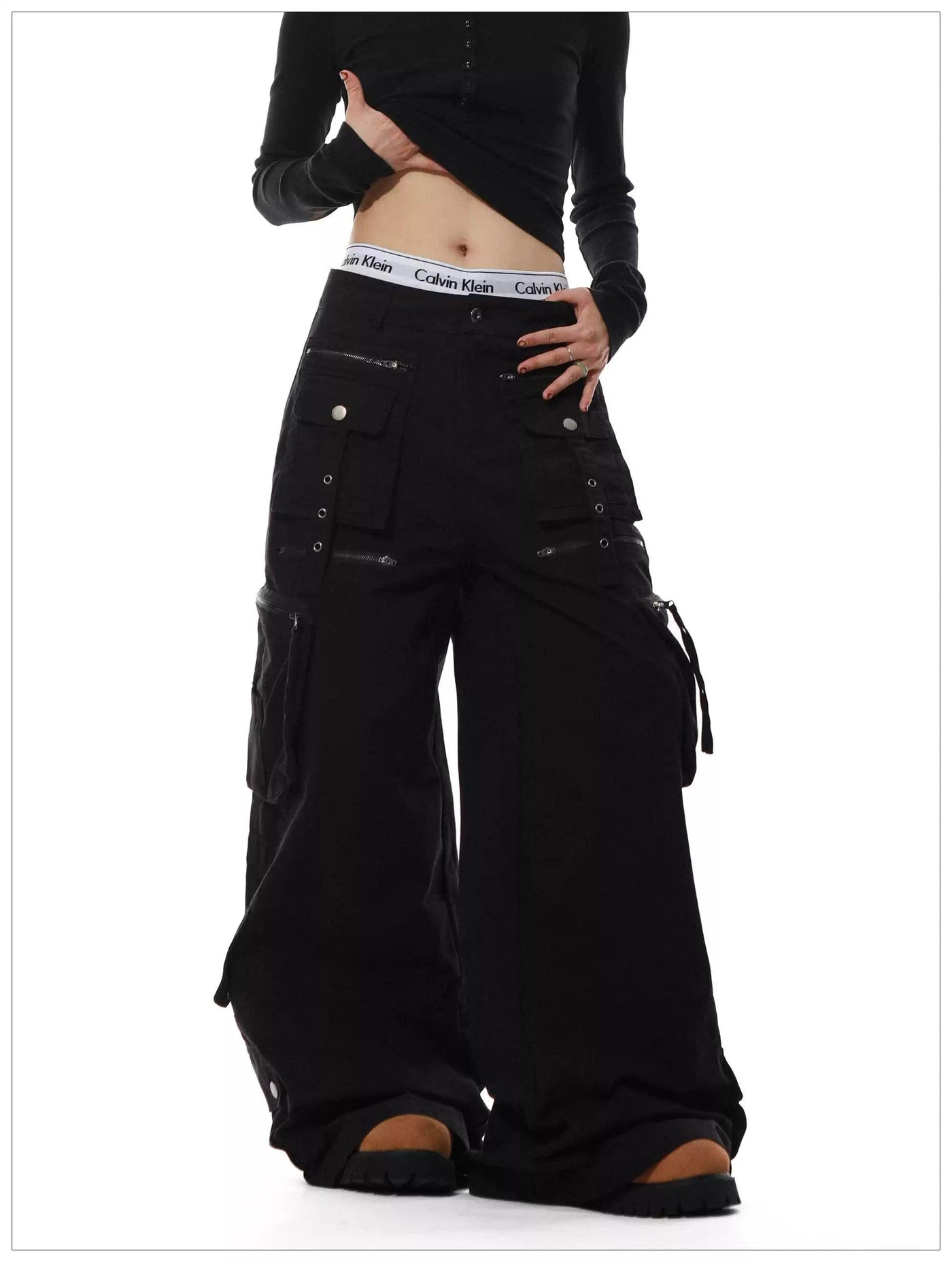 Utility Wide Leg Cargo Pants