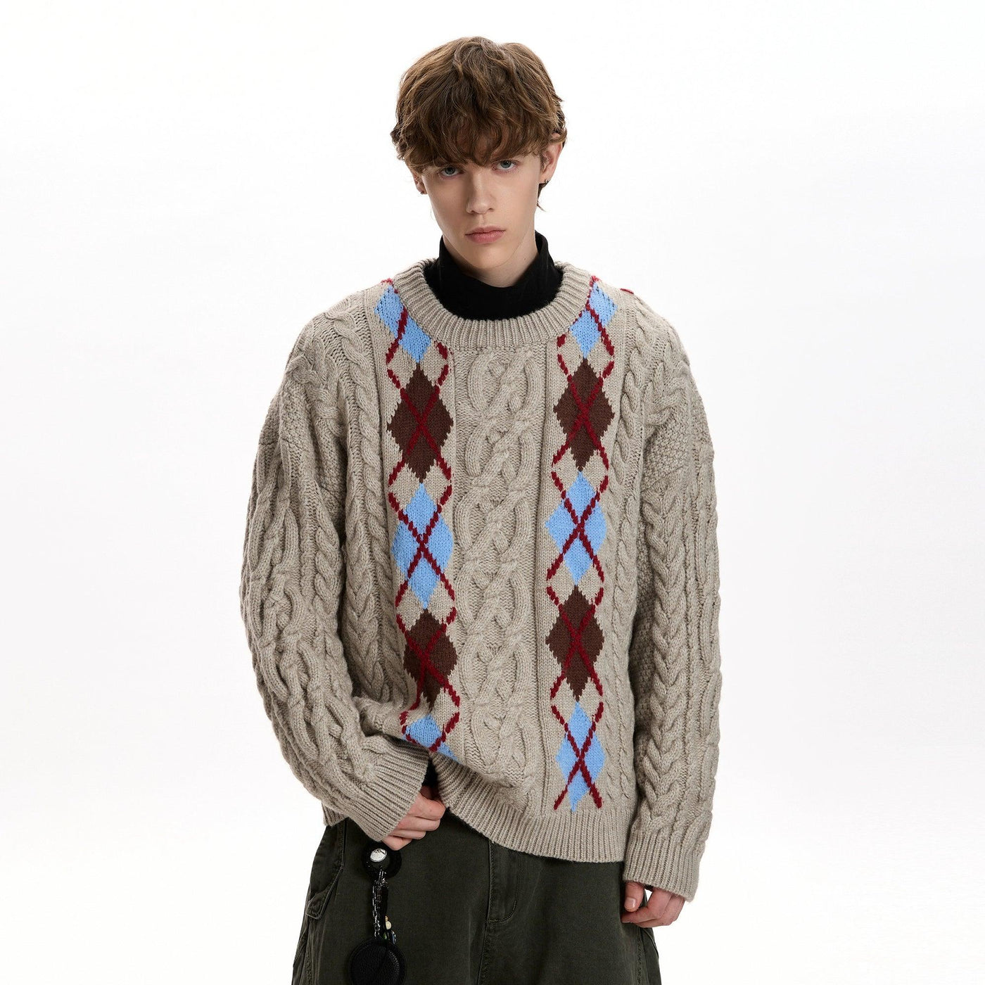 Argyle Patterned Sweater